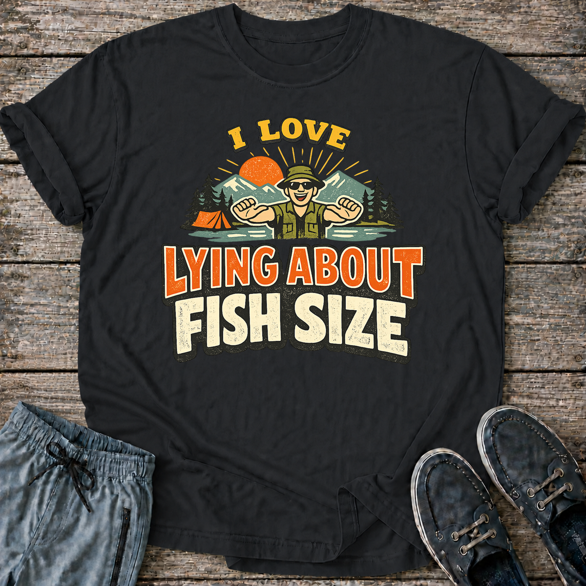 I Love Lying About Fish Size T-Shirt