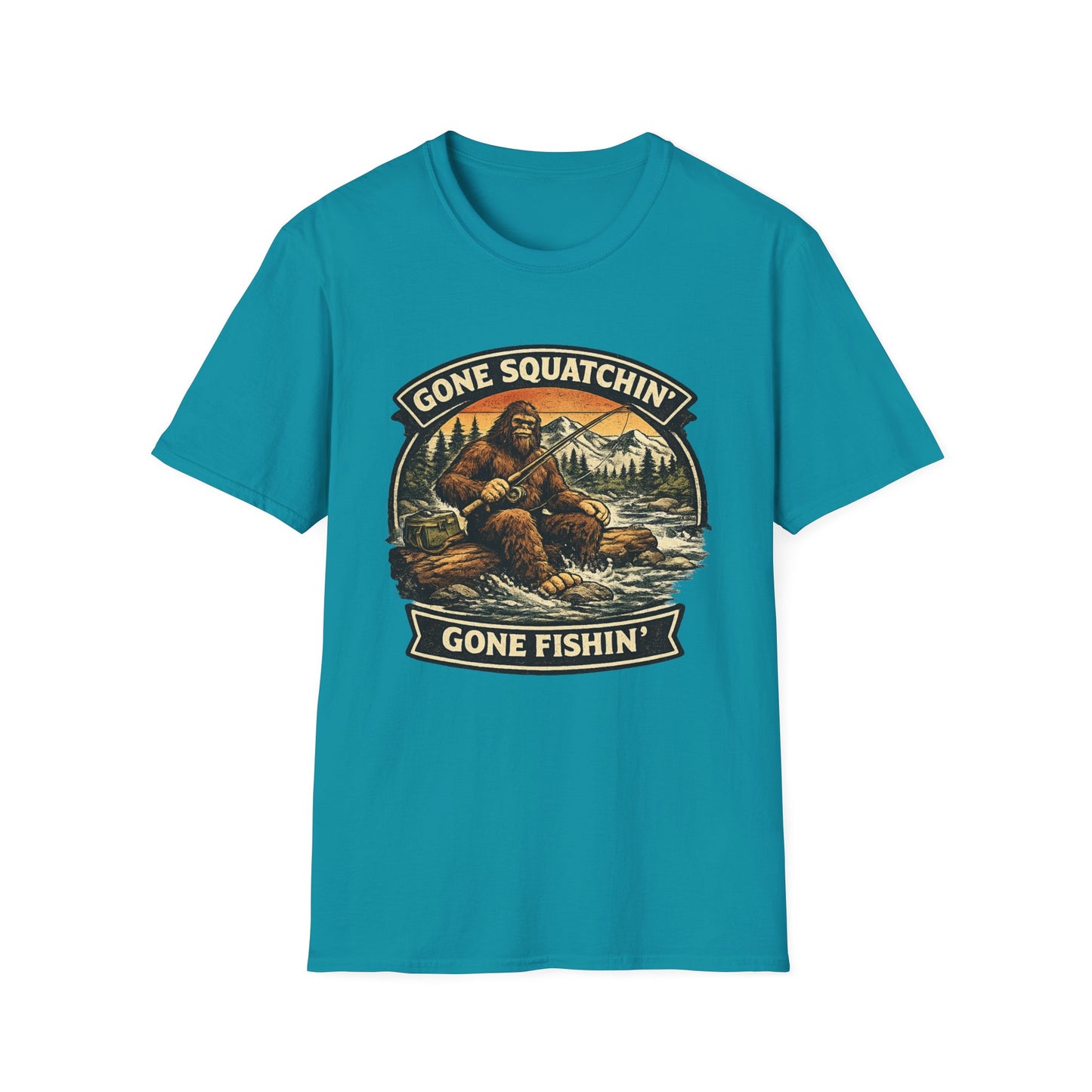 Sasquatch Fishing T-Shirt