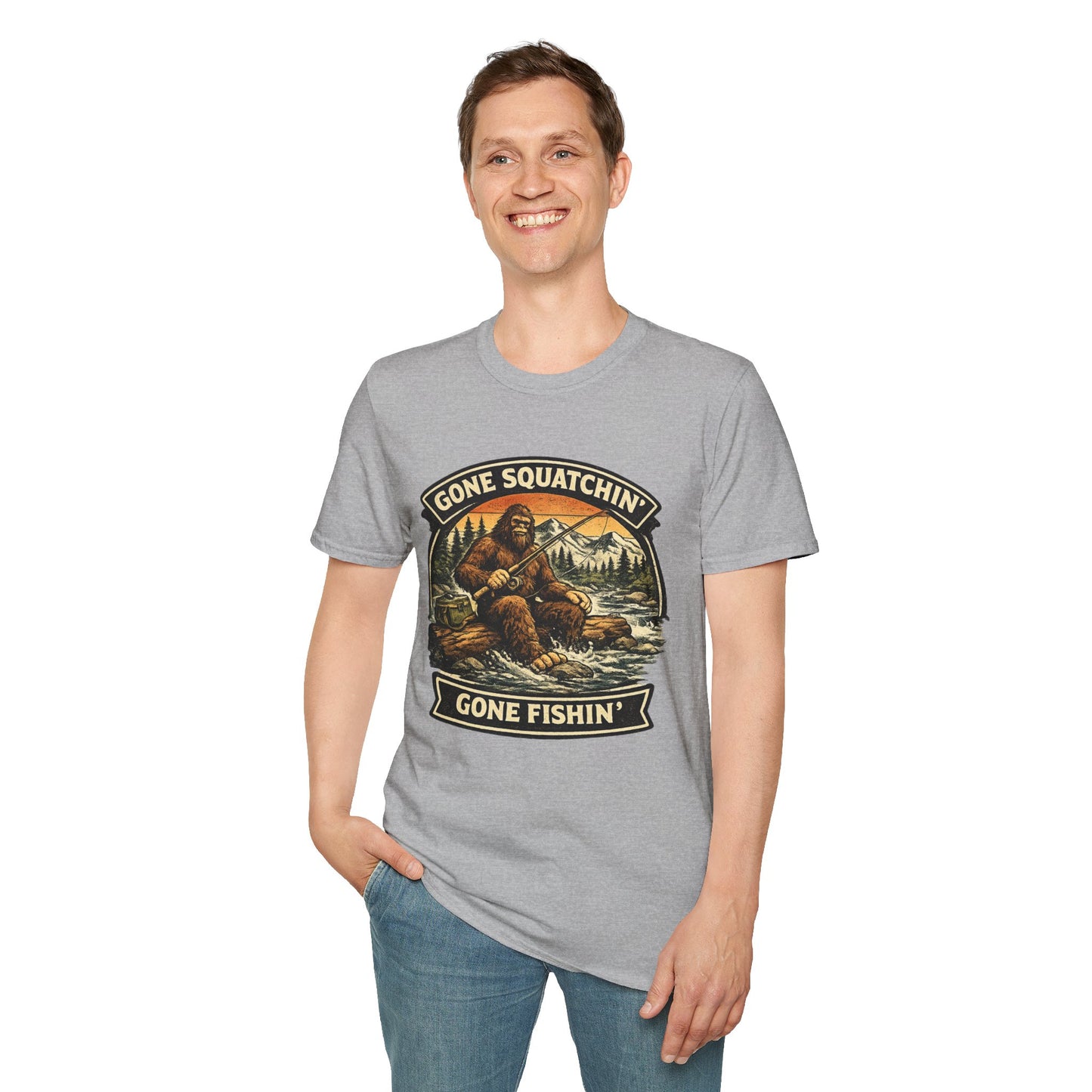 Sasquatch Fishing T-Shirt