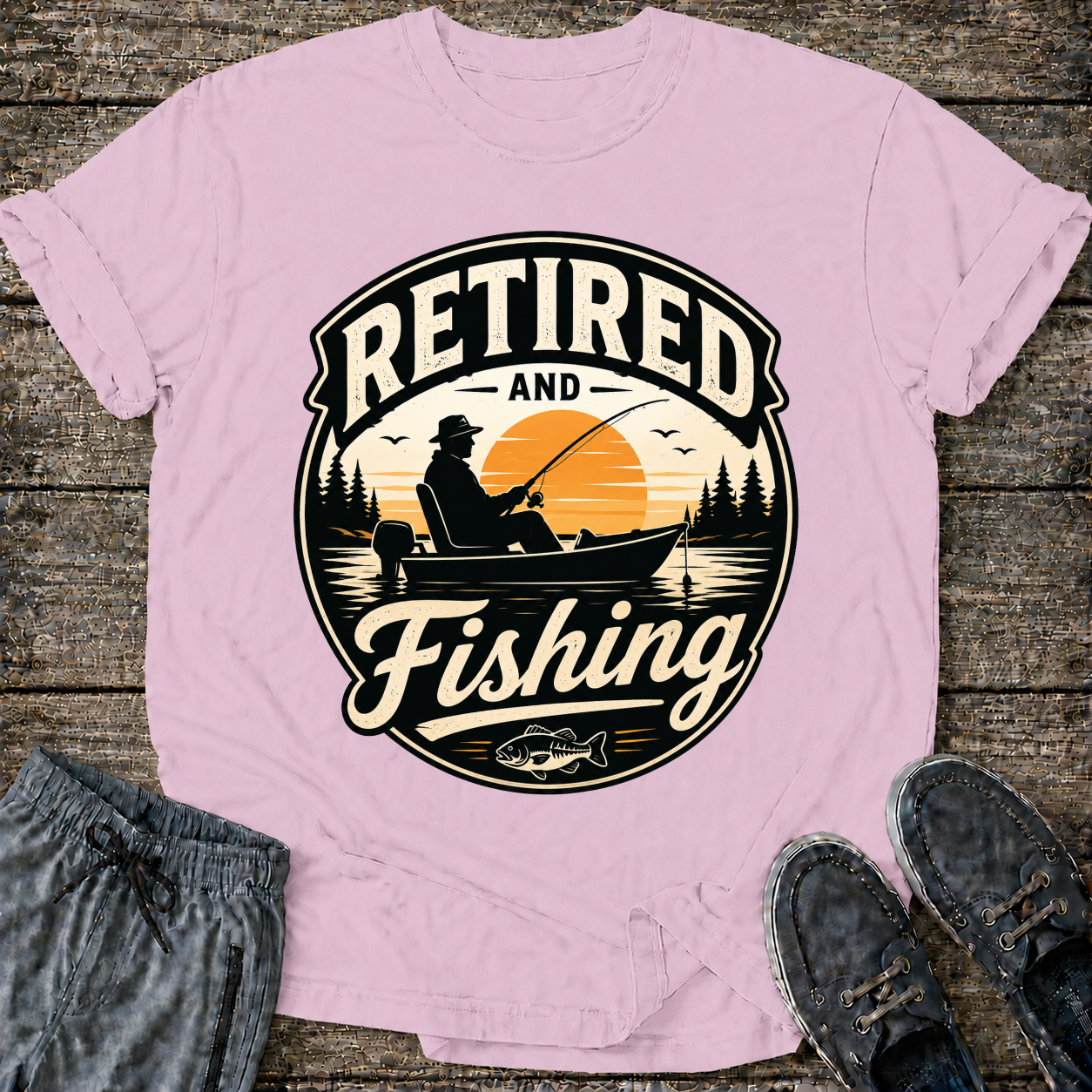 Retired and Fishing T-Shirt