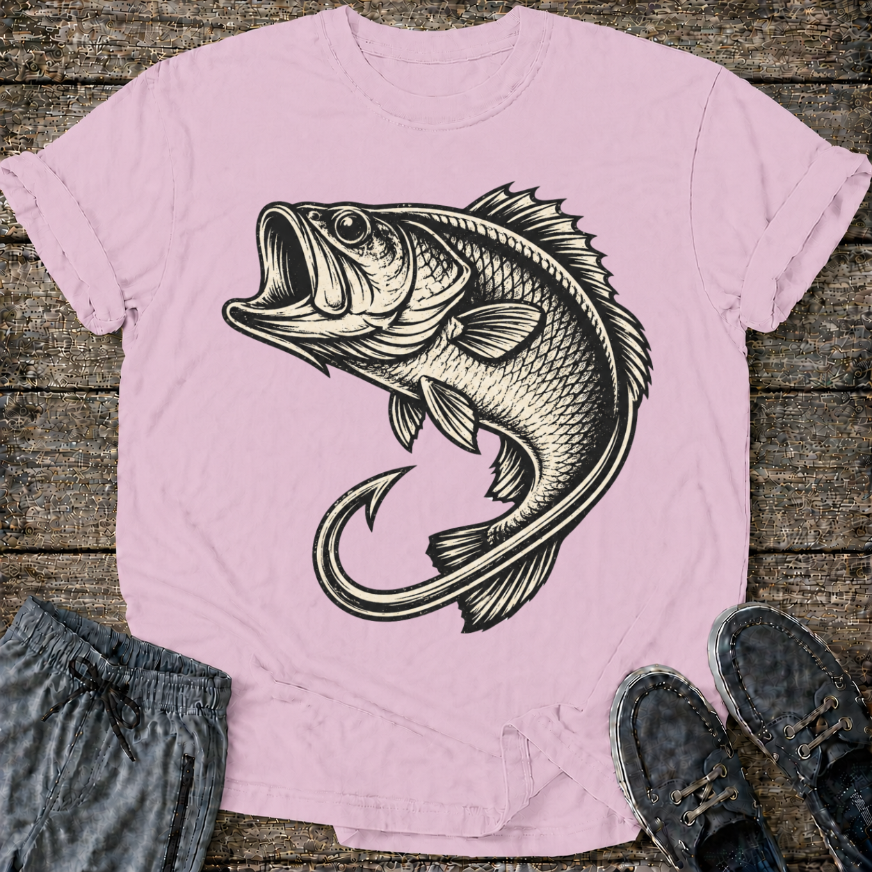 Retro Hook and Bass T-Shirt