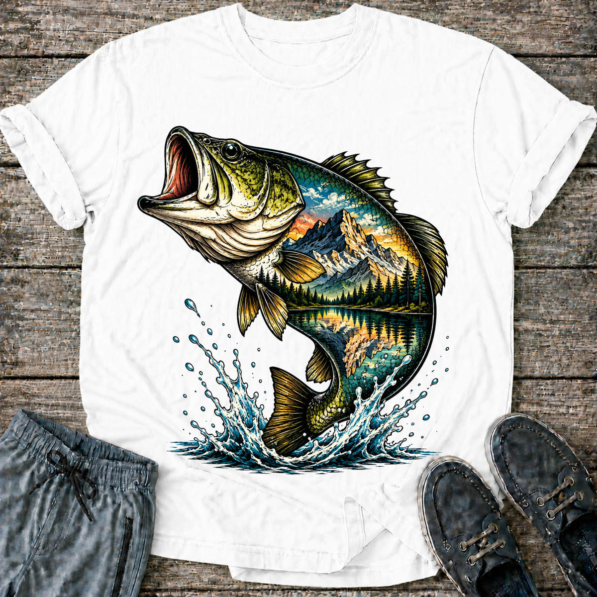Color Mountain Bass T-Shirt