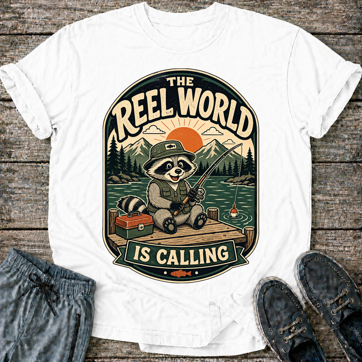 The Reel World Is Calling T-Shirt