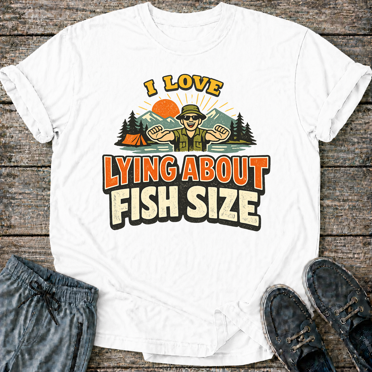 I Love Lying About Fish Size T-Shirt