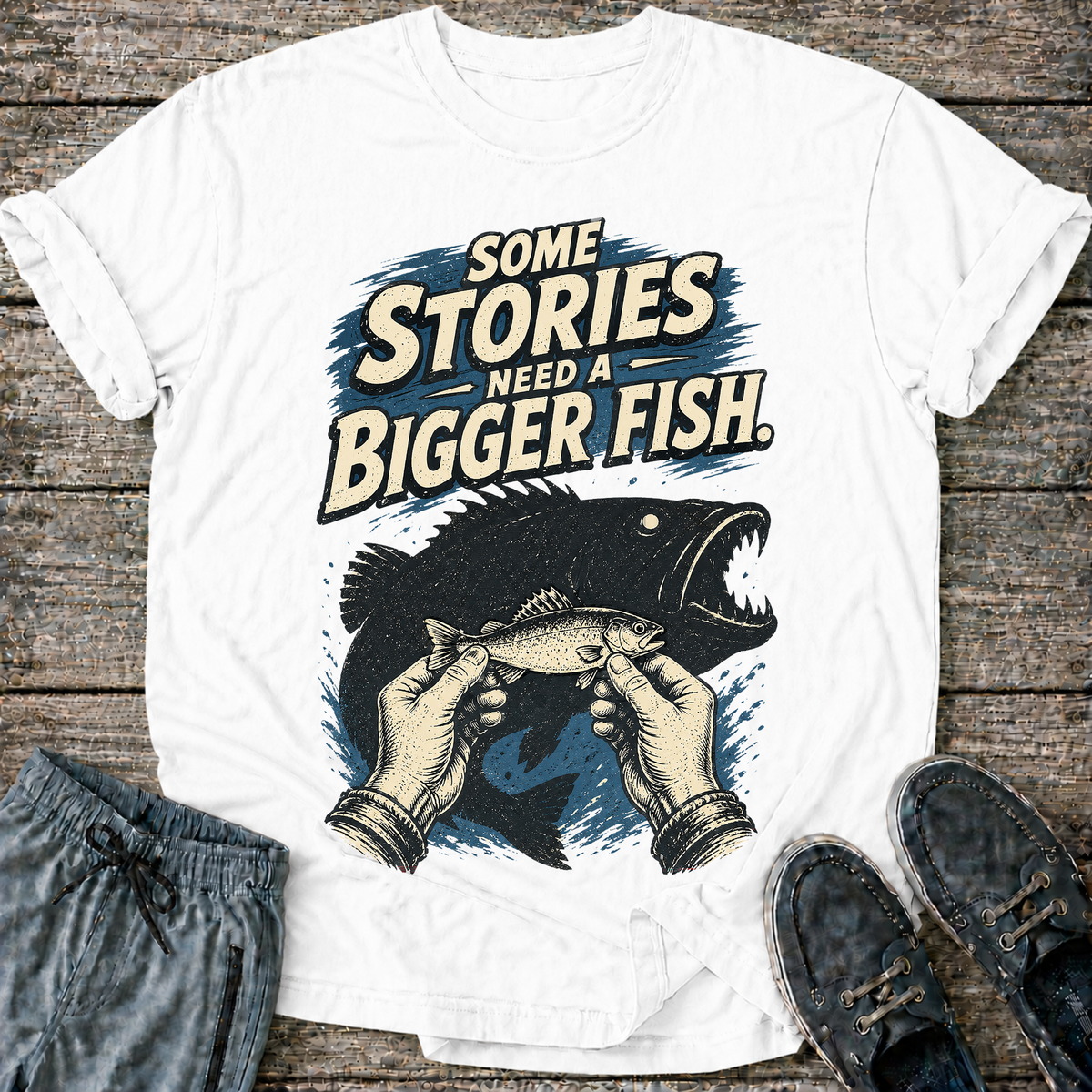 Some Stories Need a Bigger Fish T-Shirt