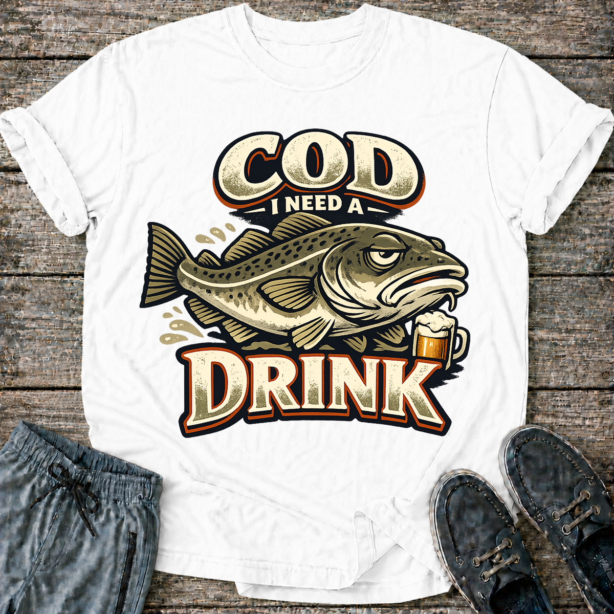 Cod I Need A Drink T-Shirt