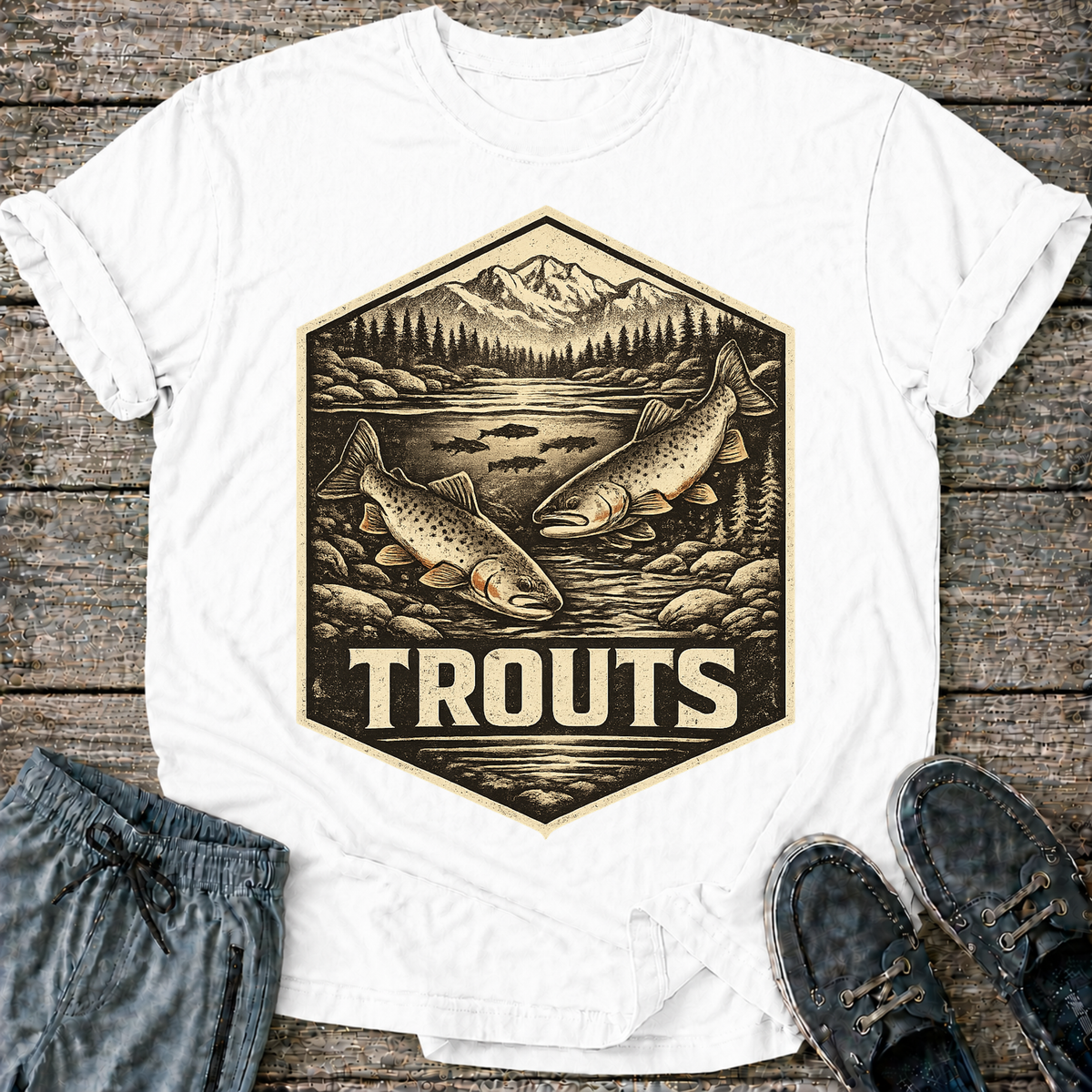 Trout Fishing Tee T-Shirt