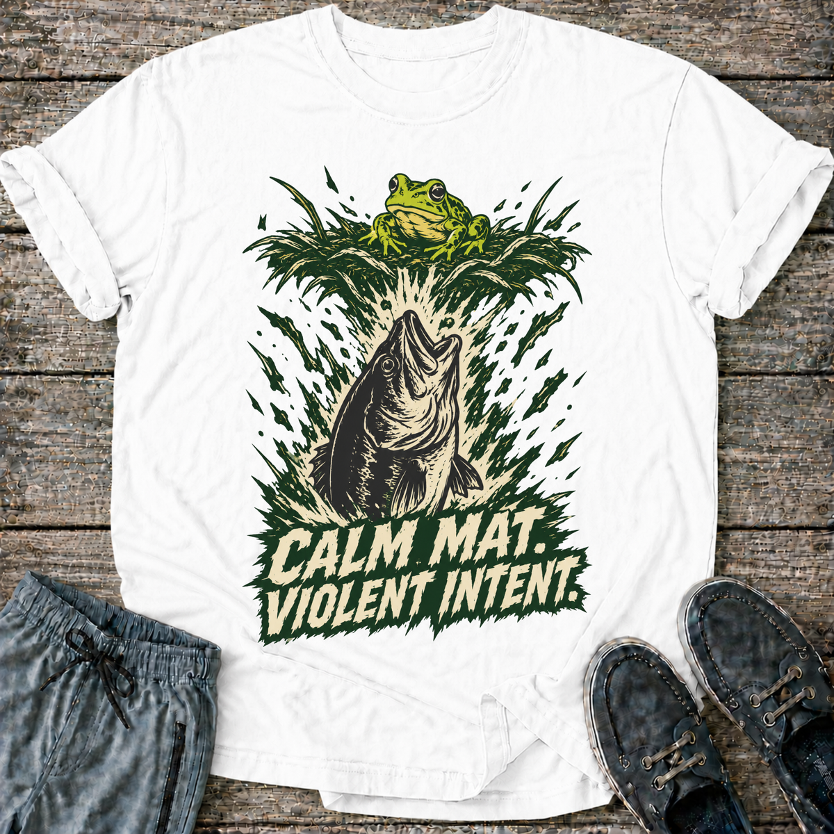 Calm Mat, Violent Intent T-Shirt
