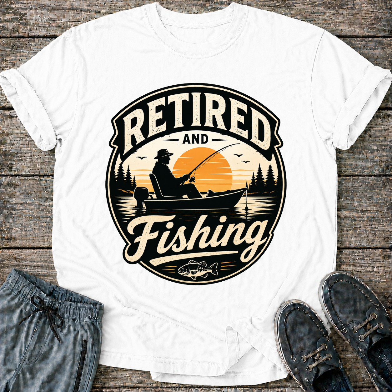 Retired and Fishing T-Shirt