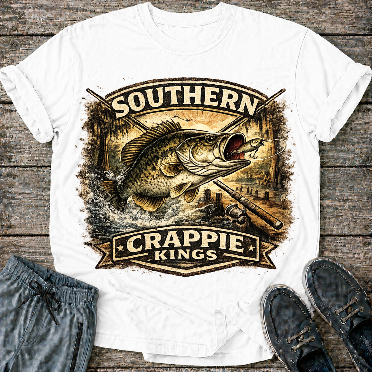 Southern Crappie King T-Shirt