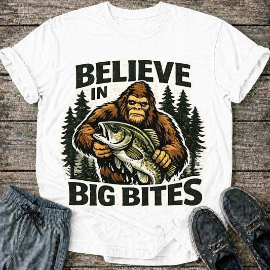Big Foot Believe in Big Bites T-Shirt
