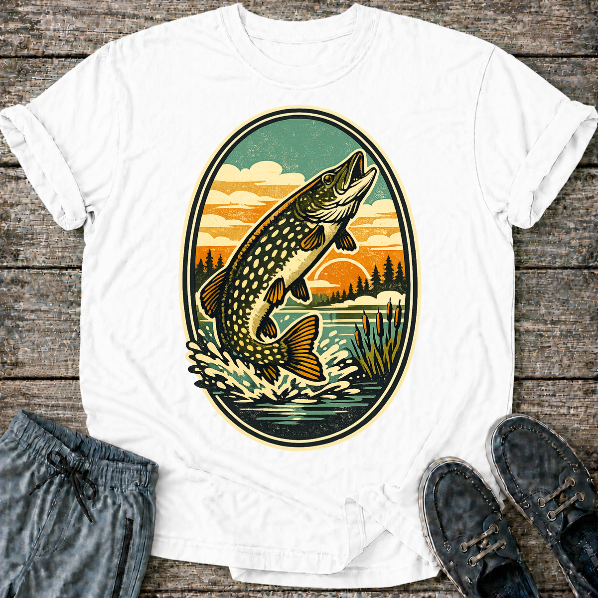 Retro Northern Pike T-Shirt