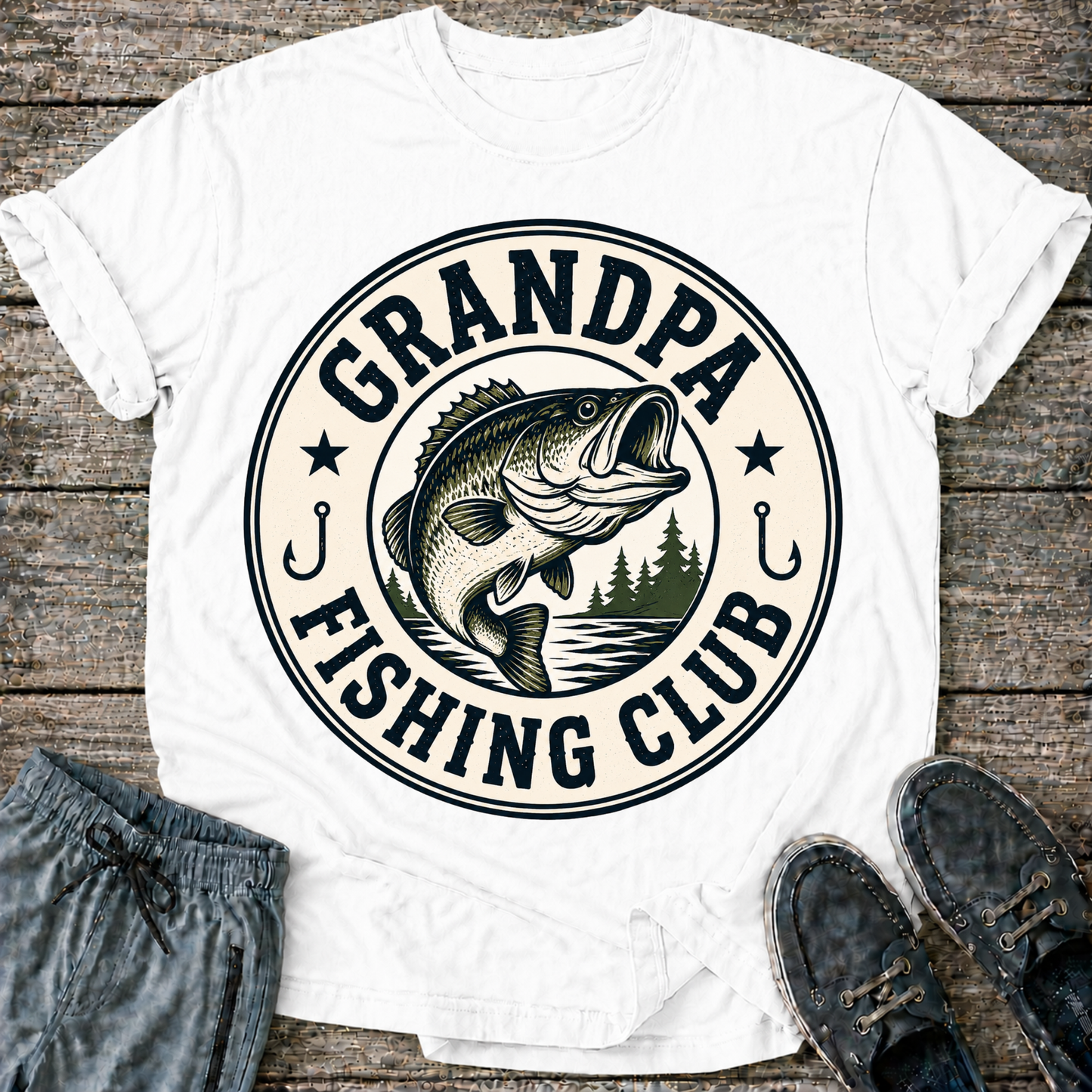 Grandpa Fishing Club T-Shirt