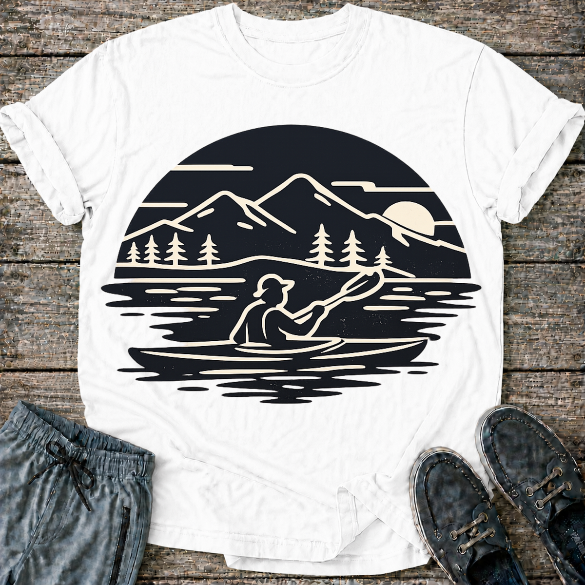 Minimal Kayak T-Shirt